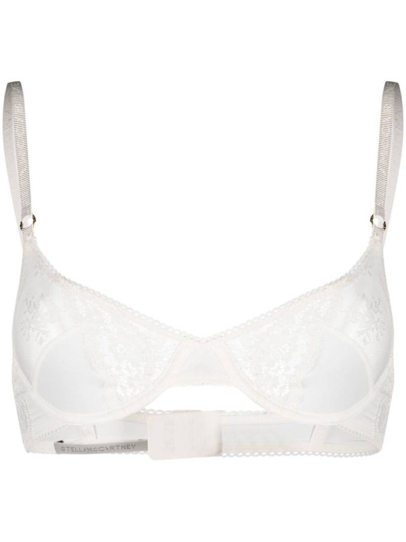 Stella McCartney lace-detail underwire bra - White von Stella McCartney