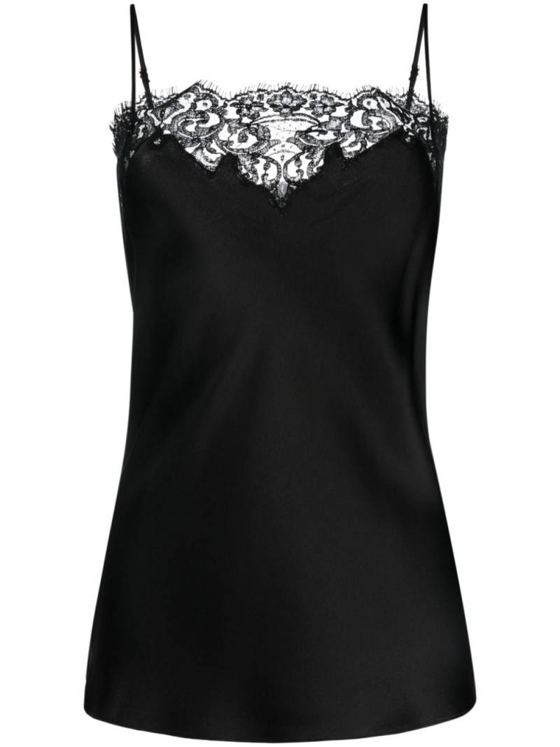 Stella McCartney lace-trimmed cami top - Black von Stella McCartney