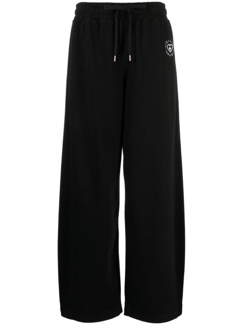 Stella McCartney logo-patch cotton track pants - Black von Stella McCartney