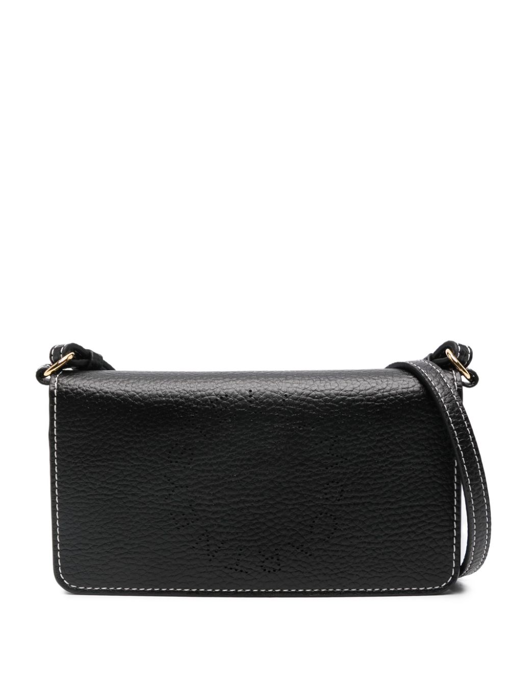 Stella McCartney logo-perforated crossbody bag - Black von Stella McCartney