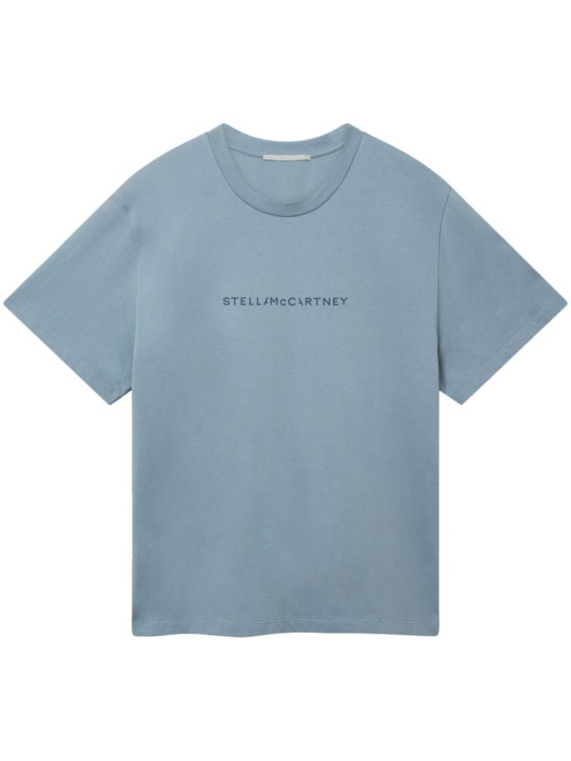 Stella McCartney logo-print cotton T-shirt - Blue von Stella McCartney