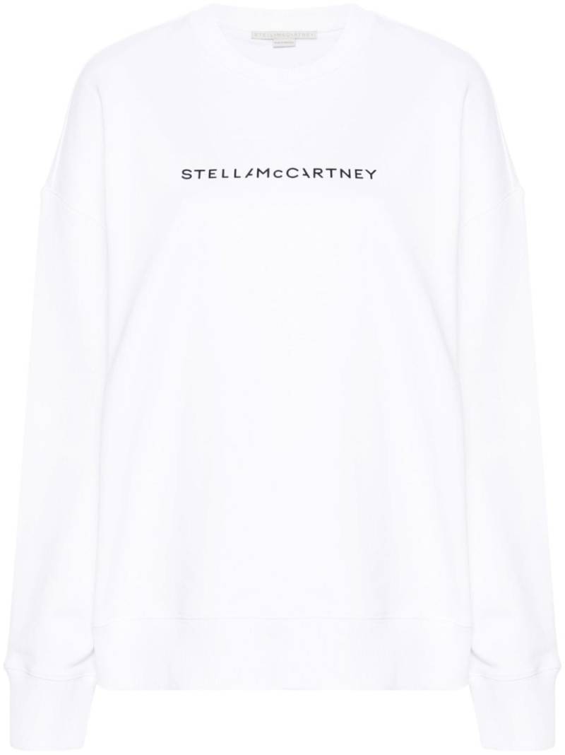 Stella McCartney logo-print cotton sweatshirt - White von Stella McCartney