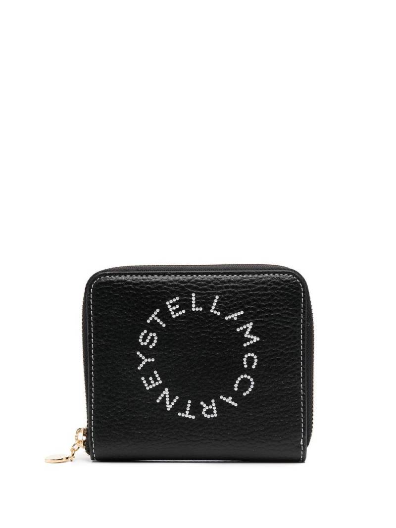 Stella McCartney logo-print detail zipped wallet - Black von Stella McCartney