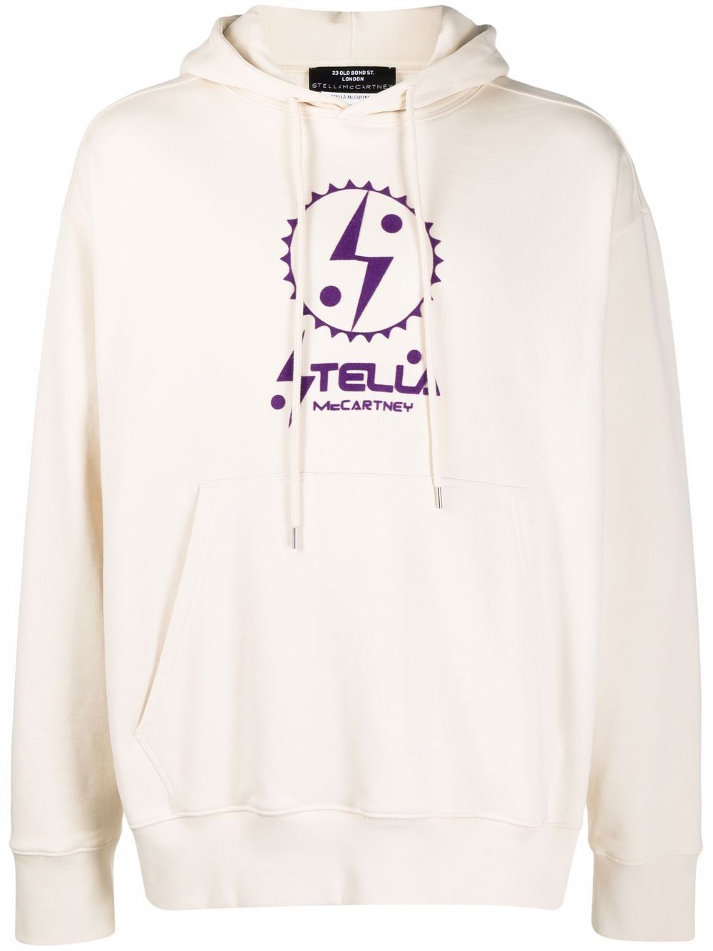 Stella McCartney logo print hoodie - Neutrals von Stella McCartney