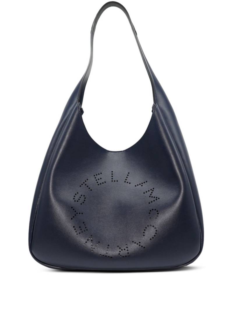 Stella McCartney logo slouchy shoulder bag - Blue von Stella McCartney