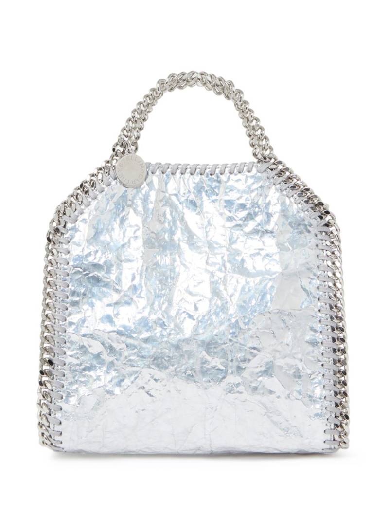 Stella McCartney mini Falabella metallic-effect tote bag - Silver von Stella McCartney