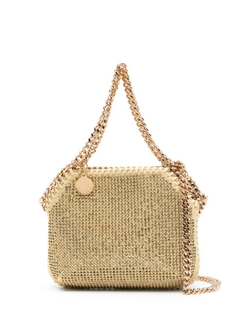 Stella McCartney mini Falabella rhinestone-embellished bag - Gold von Stella McCartney