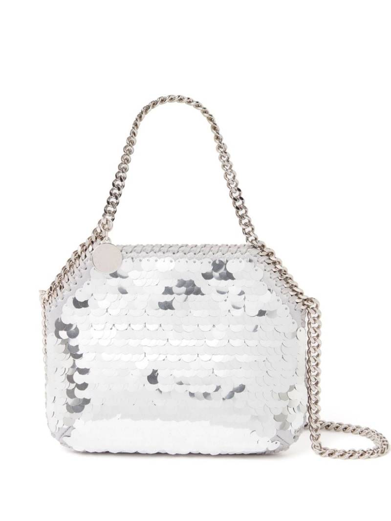 Stella McCartney mini Falabella sequinned bag - Silver von Stella McCartney