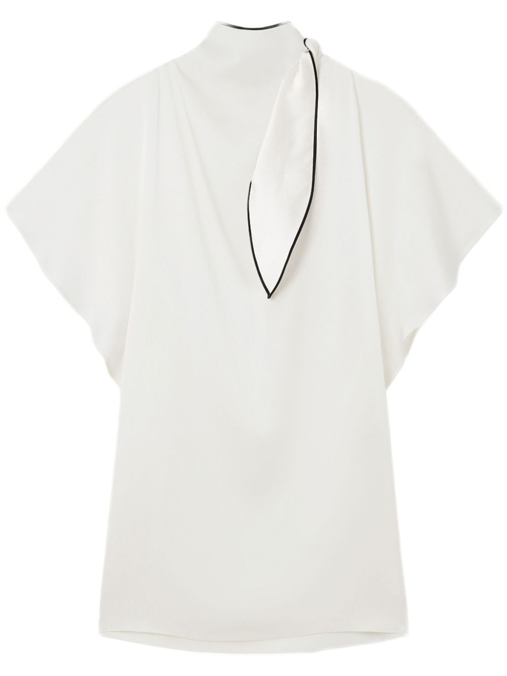 Stella McCartney mock-neck mini dress - White von Stella McCartney