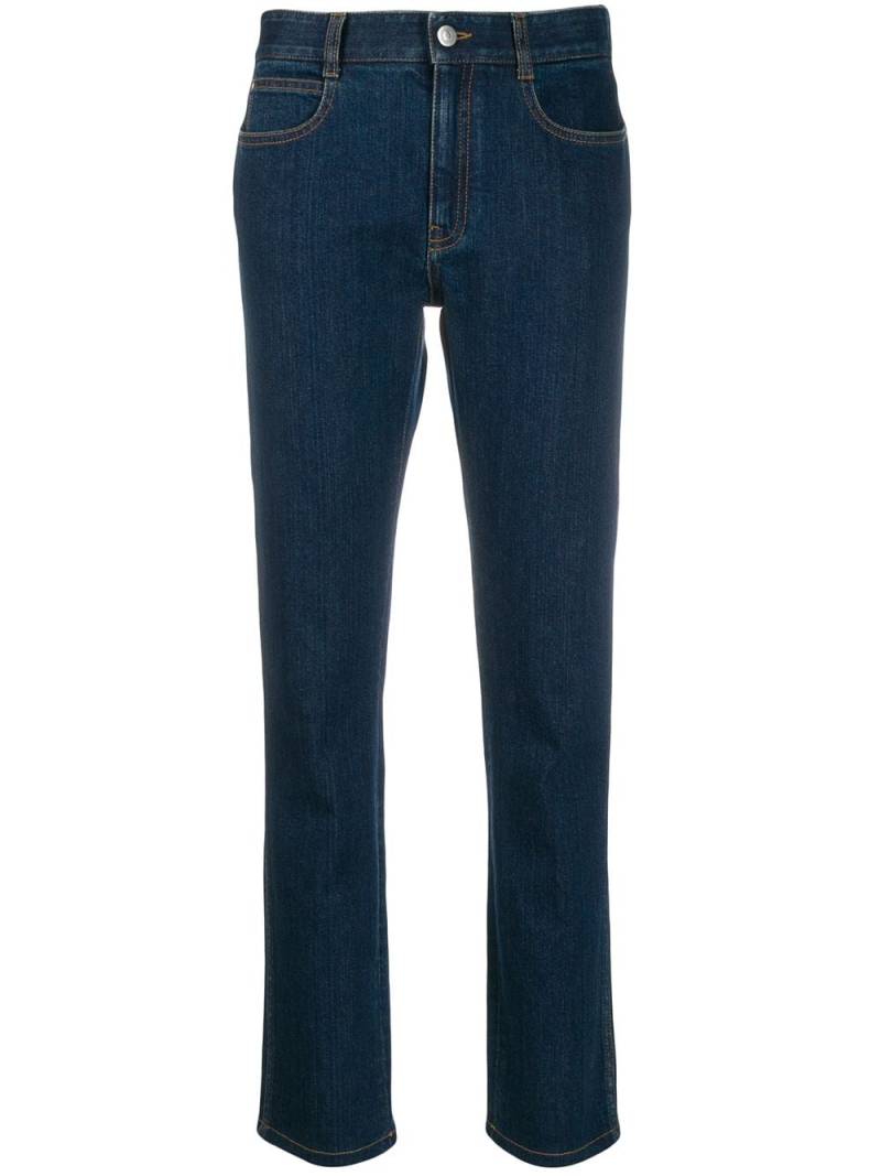 Stella McCartney monogram-lining slim-fit jeans - Blue von Stella McCartney