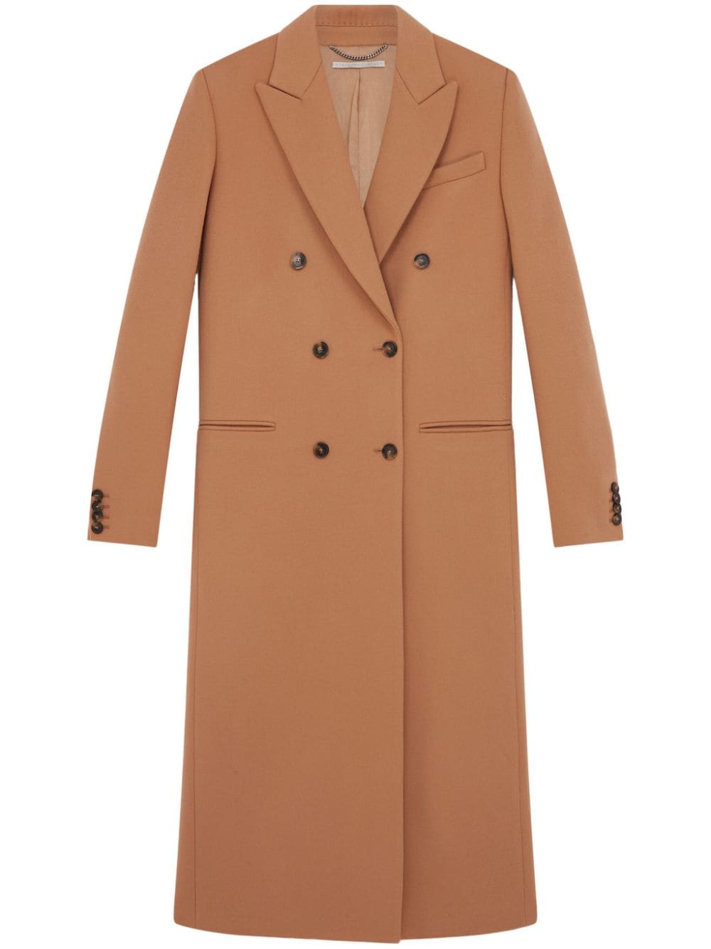 Stella McCartney notched-lapel wool coat - Brown von Stella McCartney