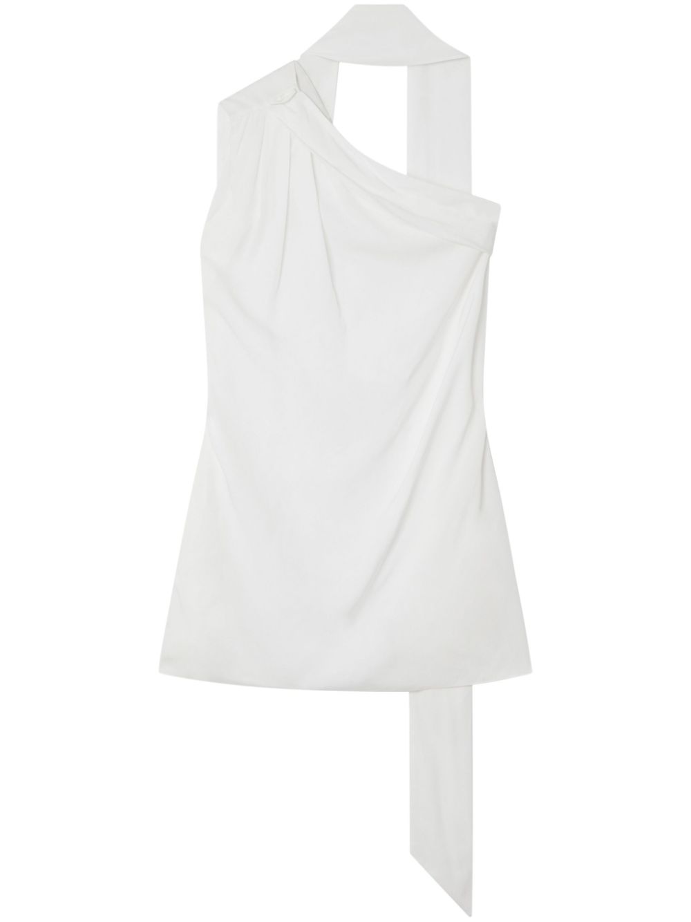 Stella McCartney one-shoulder neck-strap blouse - White von Stella McCartney