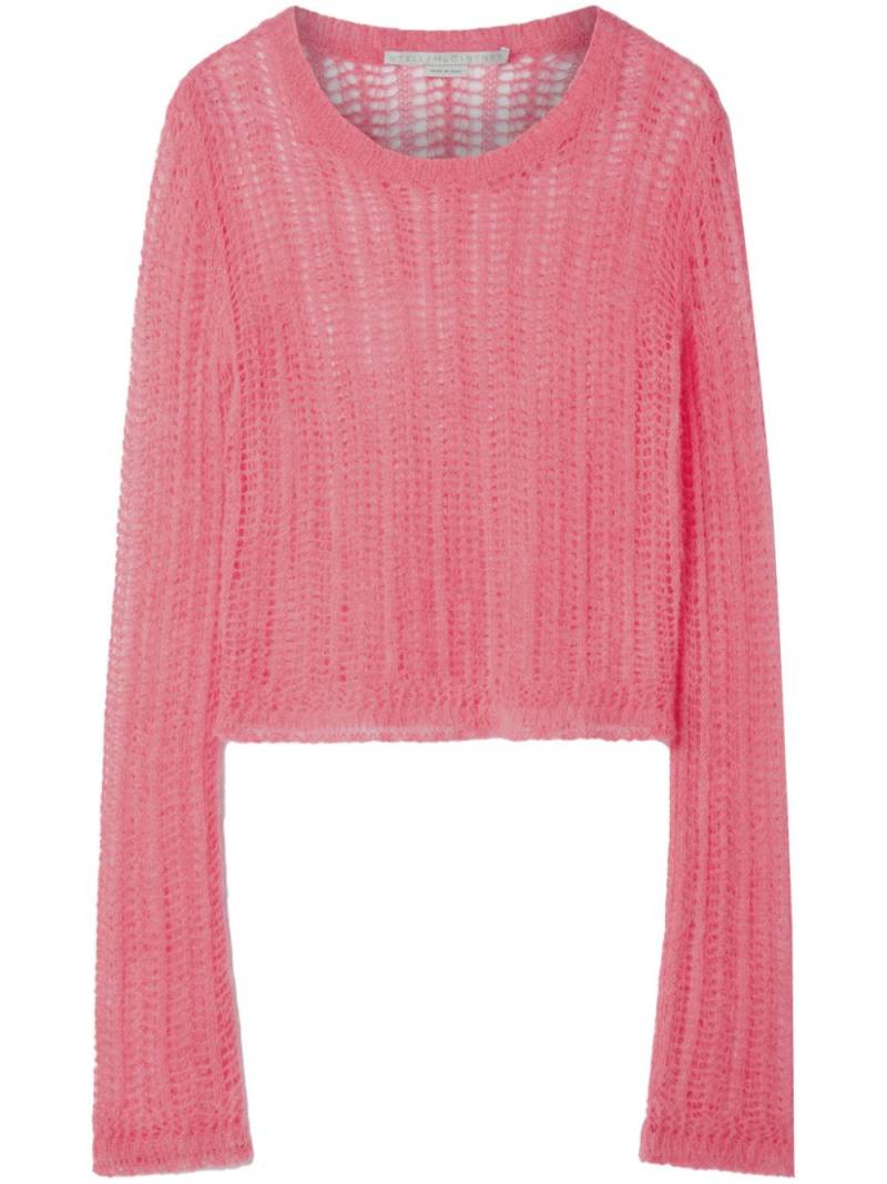 Stella McCartney open-knit jumper - Pink von Stella McCartney