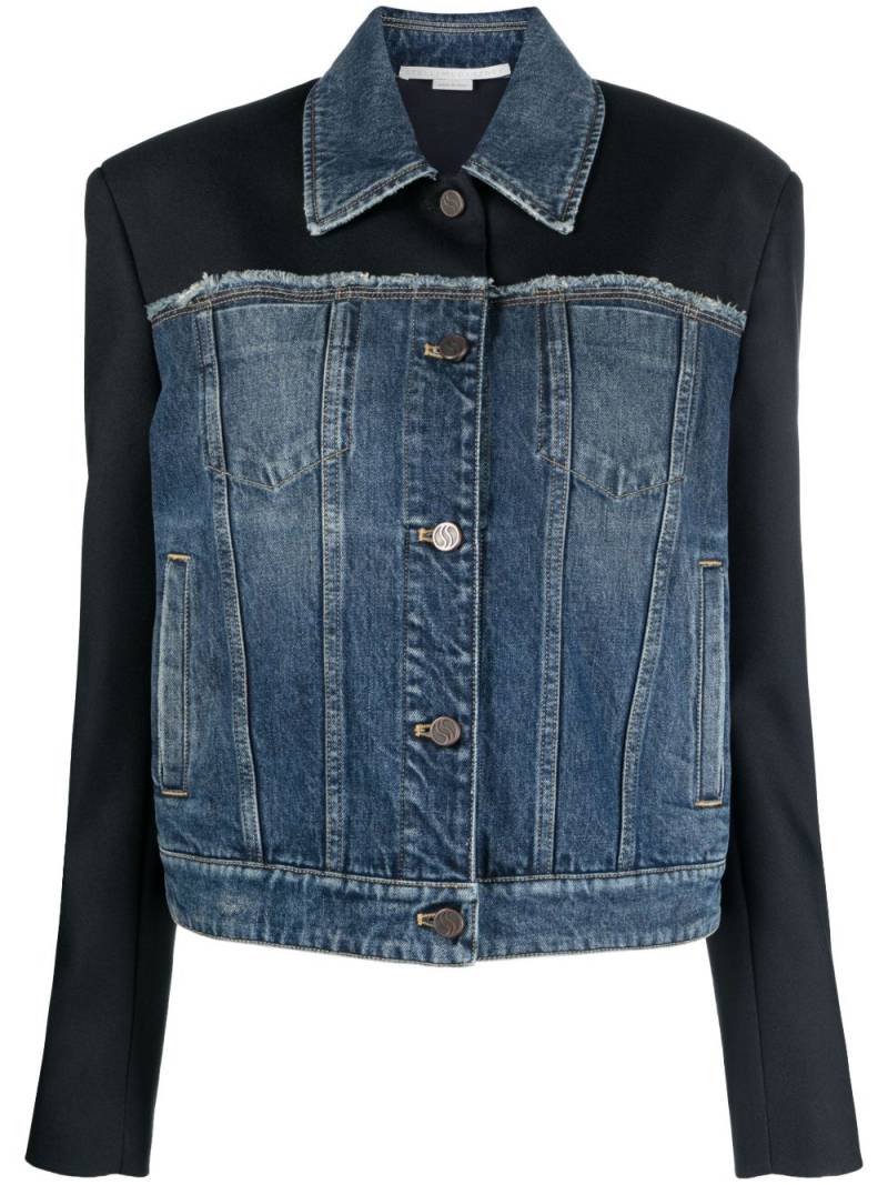 Stella McCartney panelled denim jacket - Blue von Stella McCartney