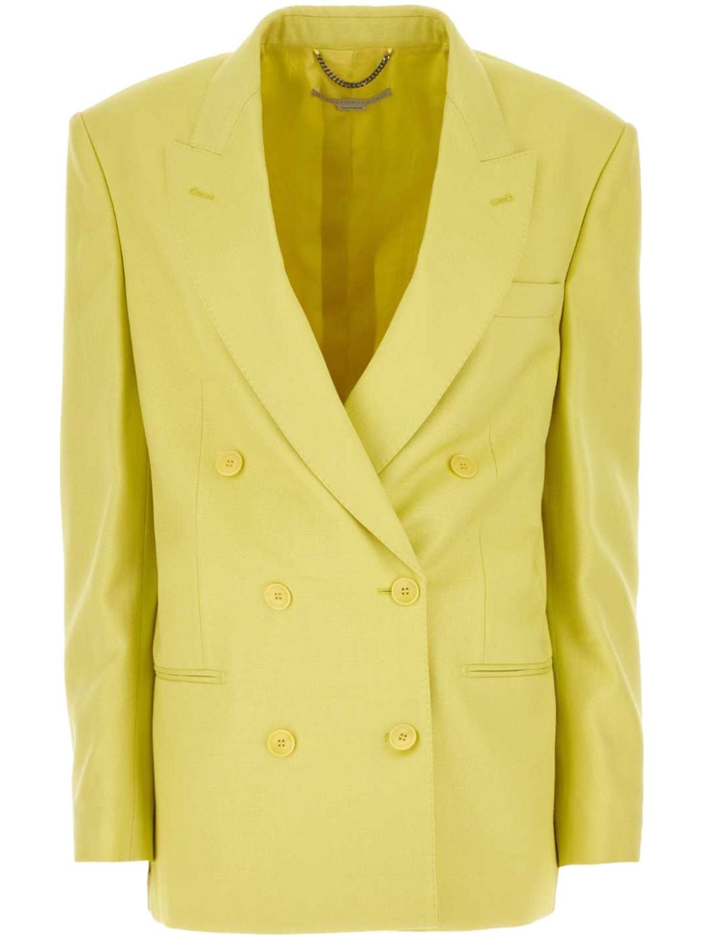 Stella McCartney peak-lapel double-breasted blazer - Yellow von Stella McCartney