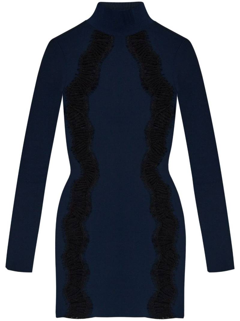 Stella McCartney perforated-detailing mini dress - Blue von Stella McCartney