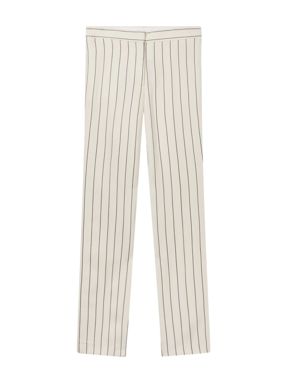 Stella McCartney pinstriped mid-rise straight-leg trousers - Neutrals von Stella McCartney