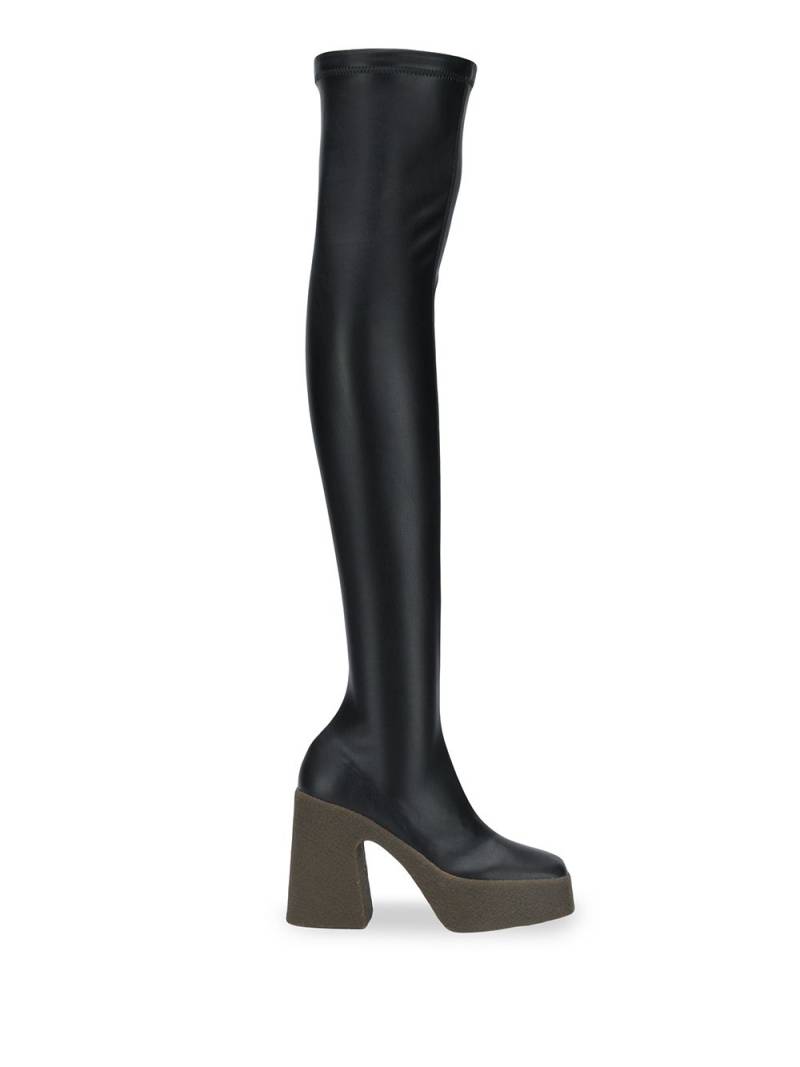 Stella McCartney platform thigh-high boots - Black von Stella McCartney