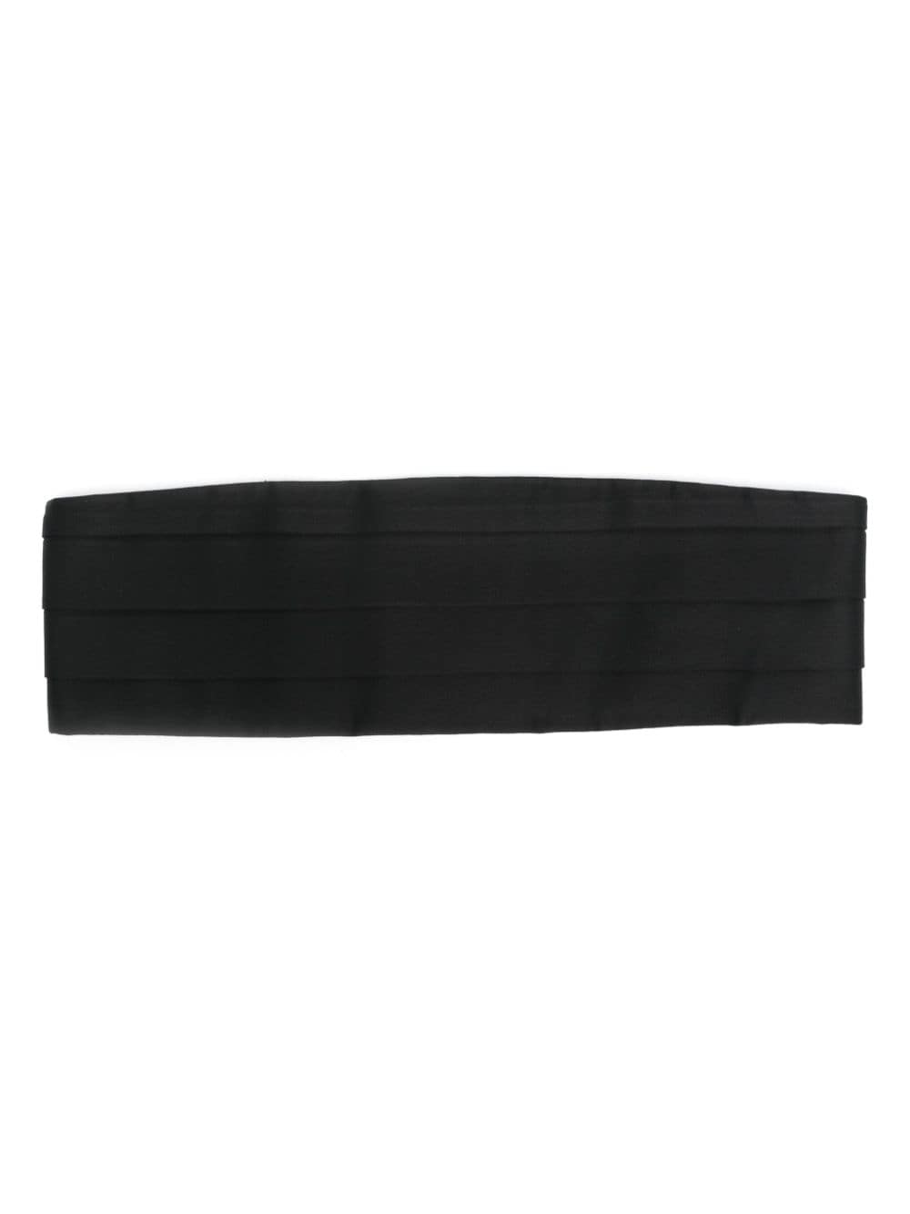 Stella McCartney pleated satin belt - Black von Stella McCartney