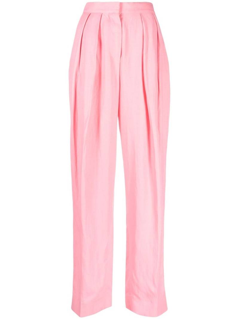 Stella McCartney pleated straight-leg trousers - Pink von Stella McCartney