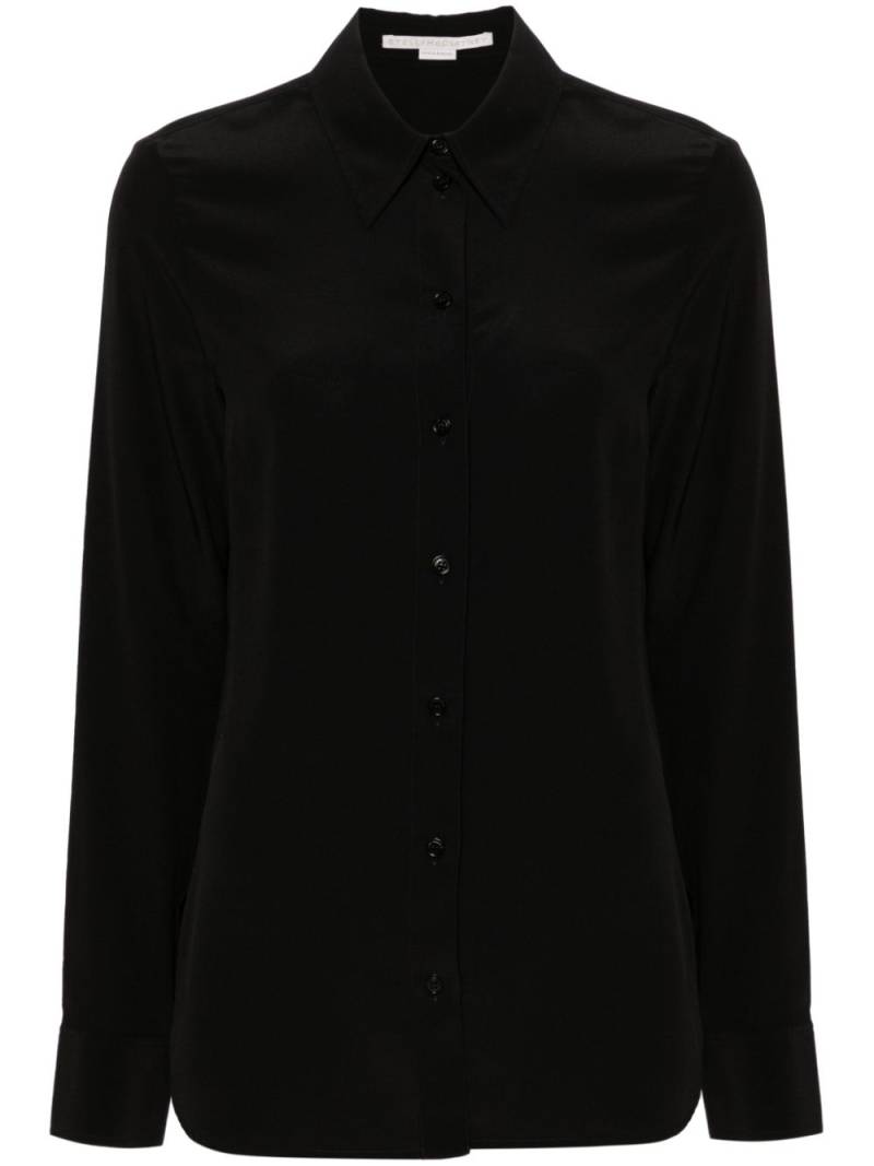 Stella McCartney pointed-collar silk shirt - Black von Stella McCartney