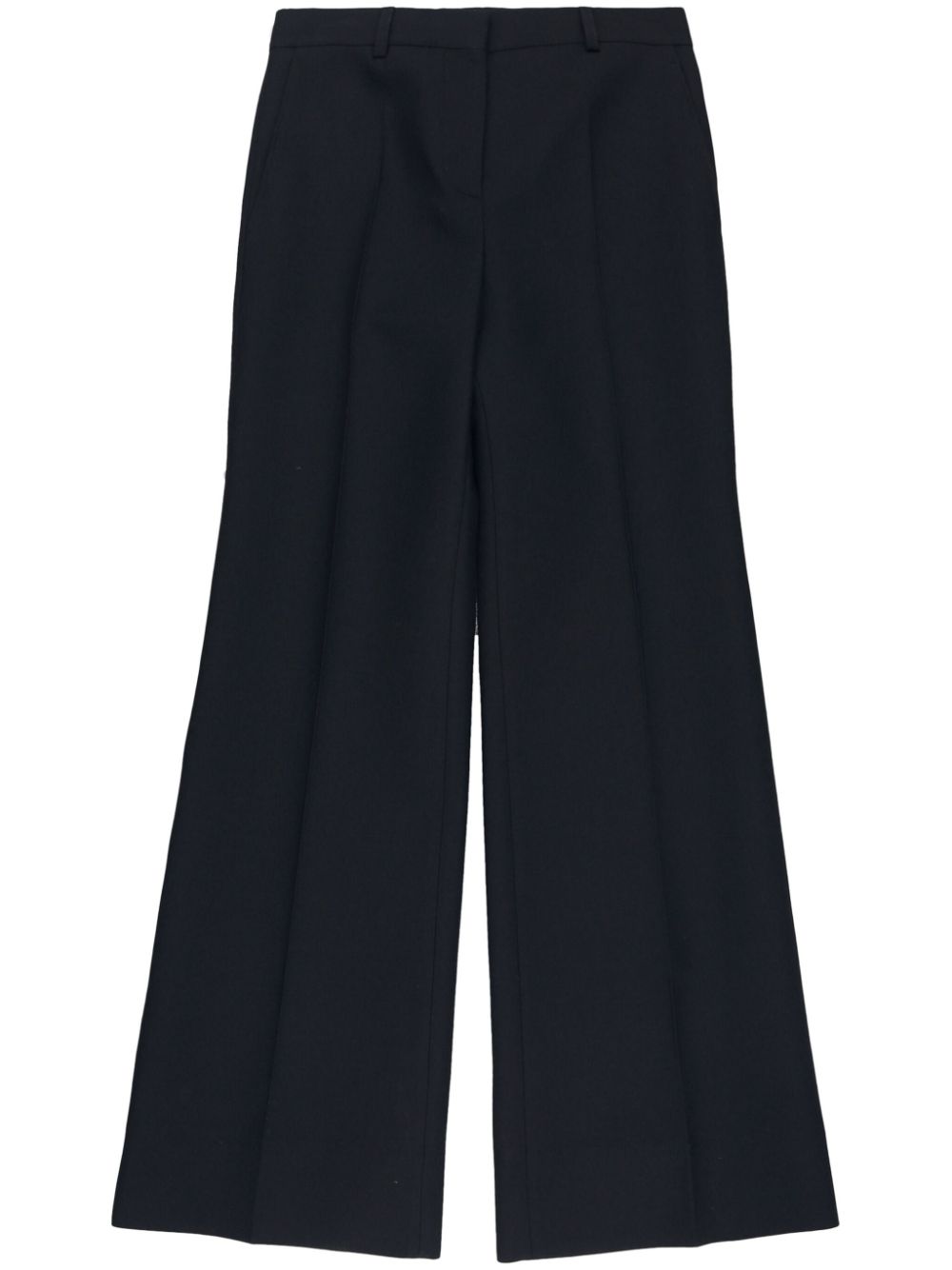 Stella McCartney pressed-crease flared trousers - Black von Stella McCartney