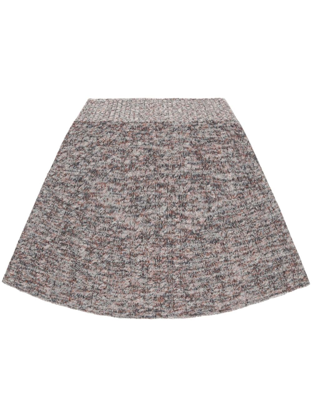 Stella McCartney ribbed knitted mini skirt - Grey von Stella McCartney