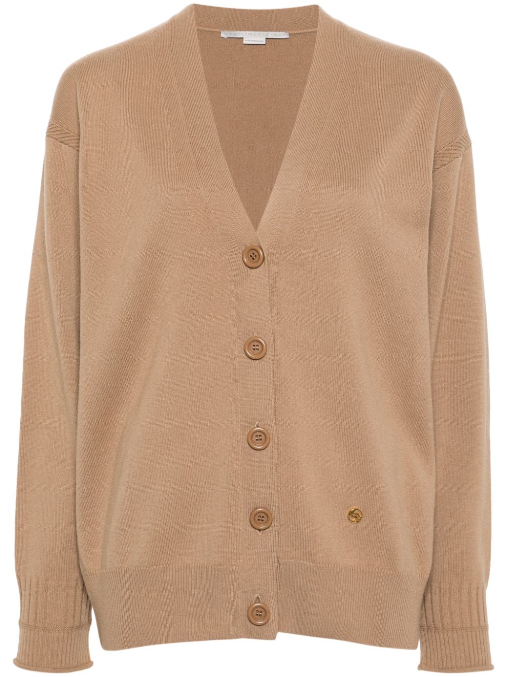 Stella McCartney round-neck long-sleeve cardigan - Brown von Stella McCartney