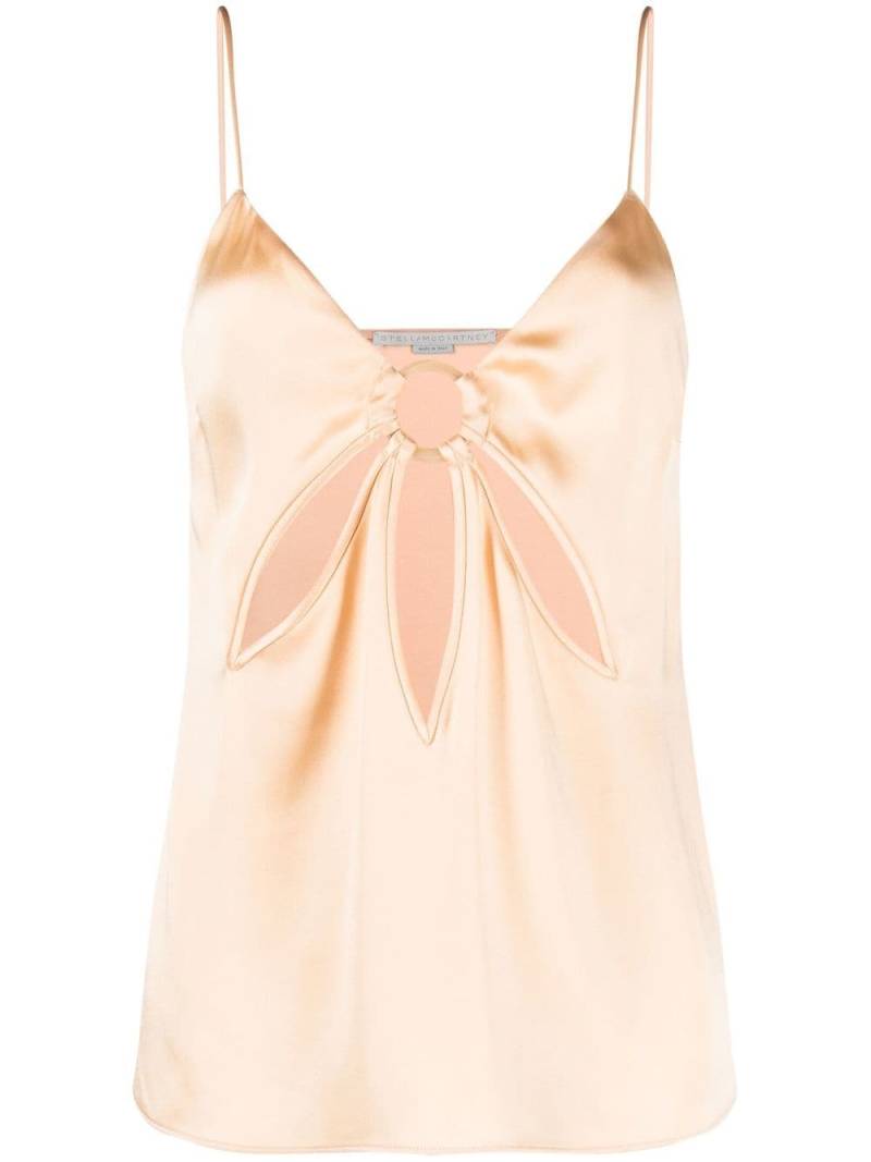 Stella McCartney ruched satin vest - Neutrals von Stella McCartney