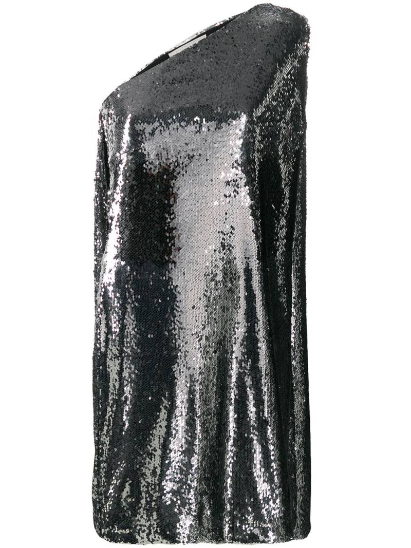 Stella McCartney sequined one-shoulder dress - Silver von Stella McCartney