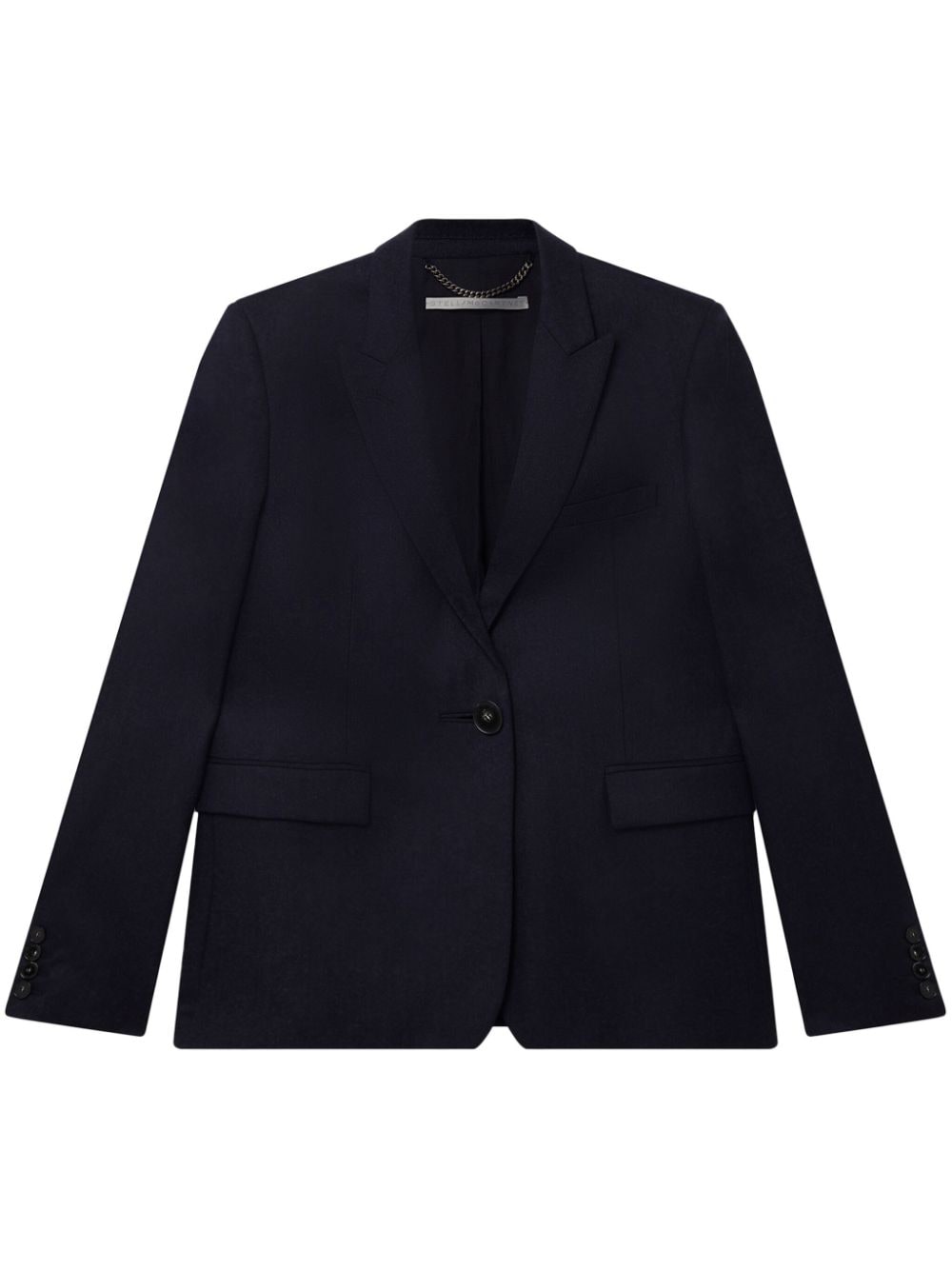 Stella McCartney single-breasted flannel blazer - Blue von Stella McCartney