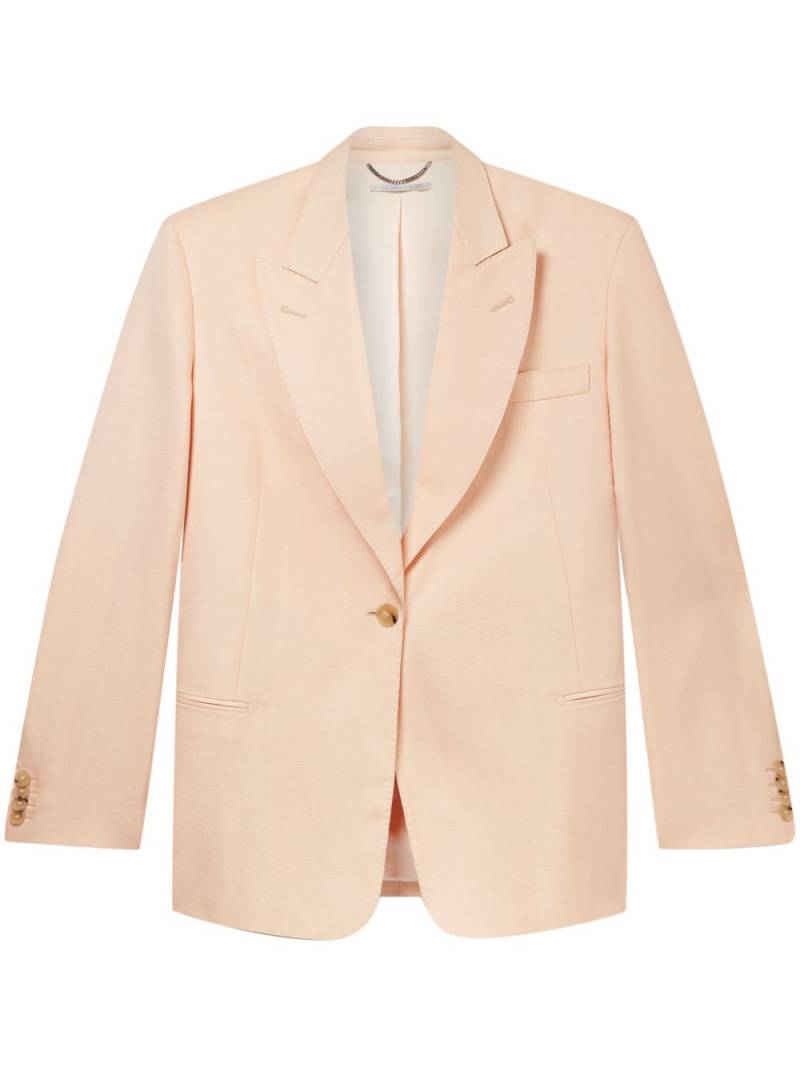 Stella McCartney single-breasted peak-lapels blazer - Orange von Stella McCartney