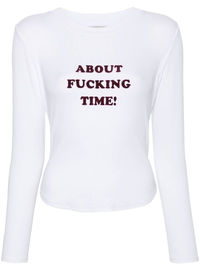 Stella McCartney slogan-print T-shirt - White von Stella McCartney