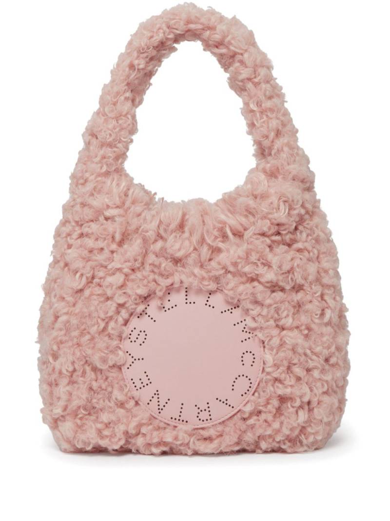 Stella McCartney small logo Plush teddy tote bag - Pink von Stella McCartney