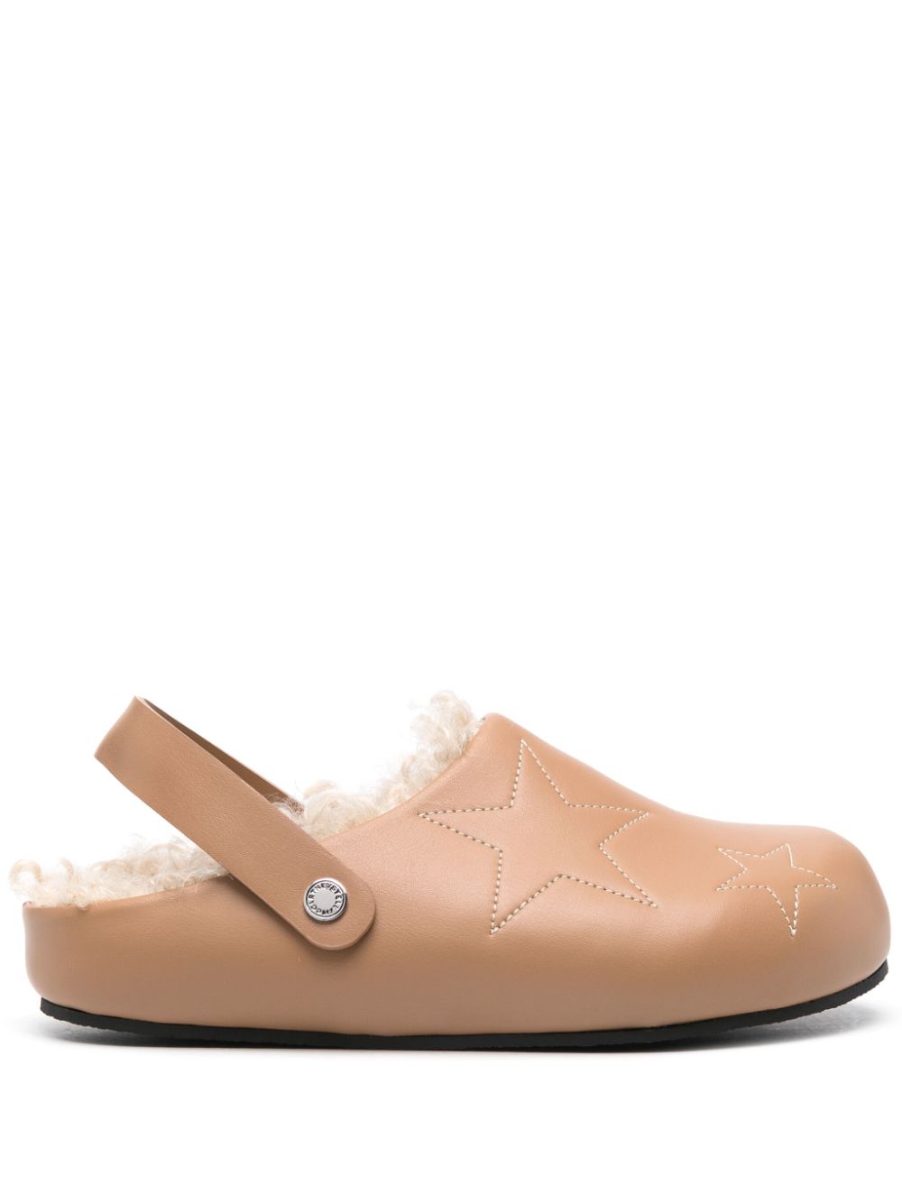 Stella McCartney star-embroidery slippers - Neutrals von Stella McCartney