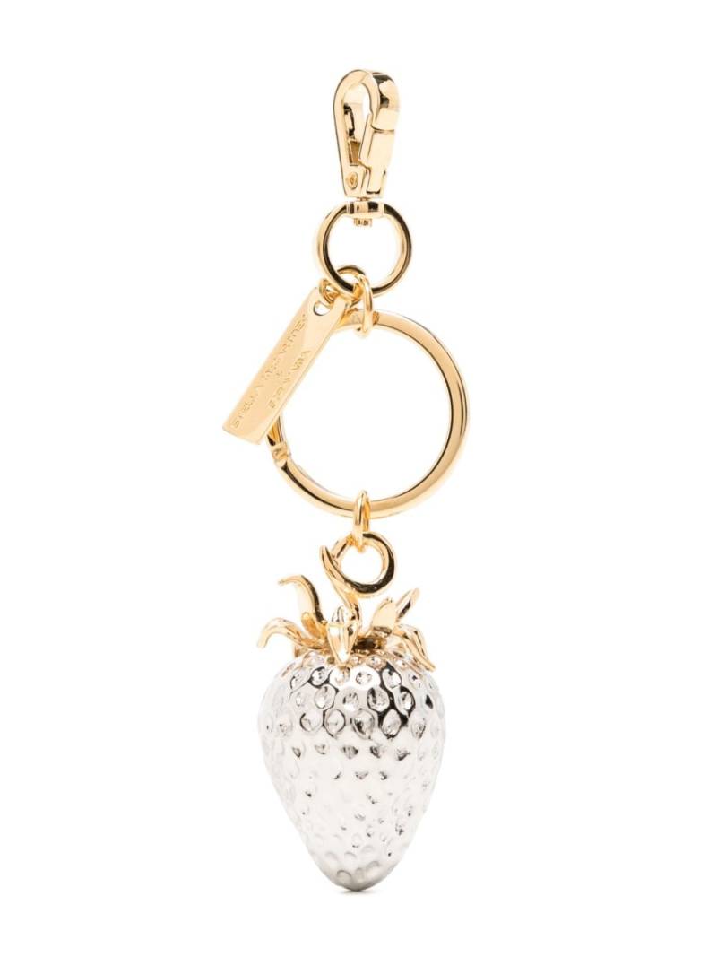 Stella McCartney strawberry brass keychain - Silver von Stella McCartney