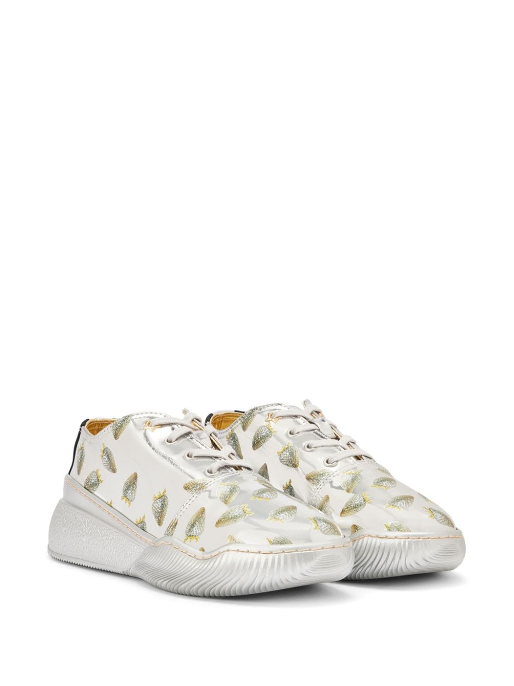 Stella McCartney strawberry print sneakers - Silver von Stella McCartney