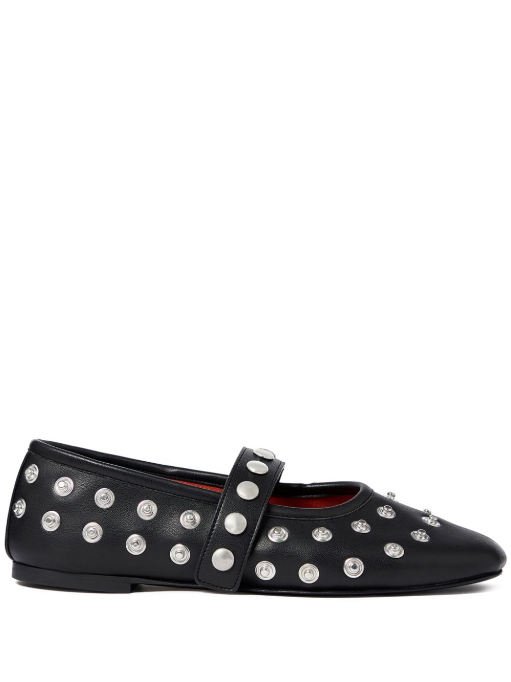 Stella McCartney stud-embellished ballerinas - Black von Stella McCartney