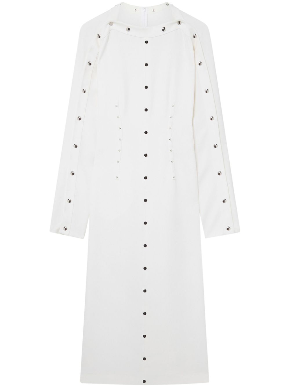 Stella McCartney stud-embellished midi dress - White von Stella McCartney