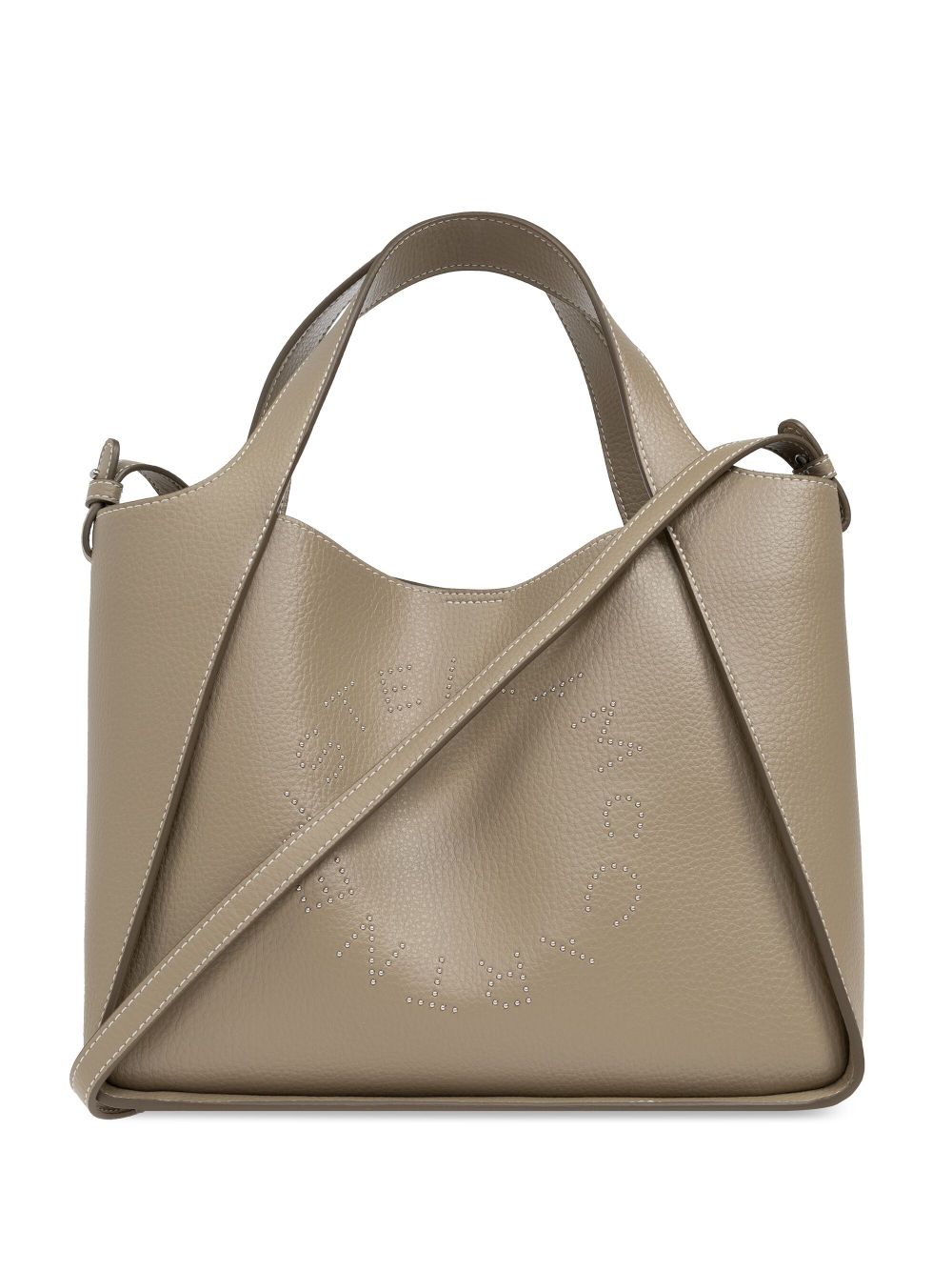 Stella McCartney studded-logo tote bag - Neutrals von Stella McCartney