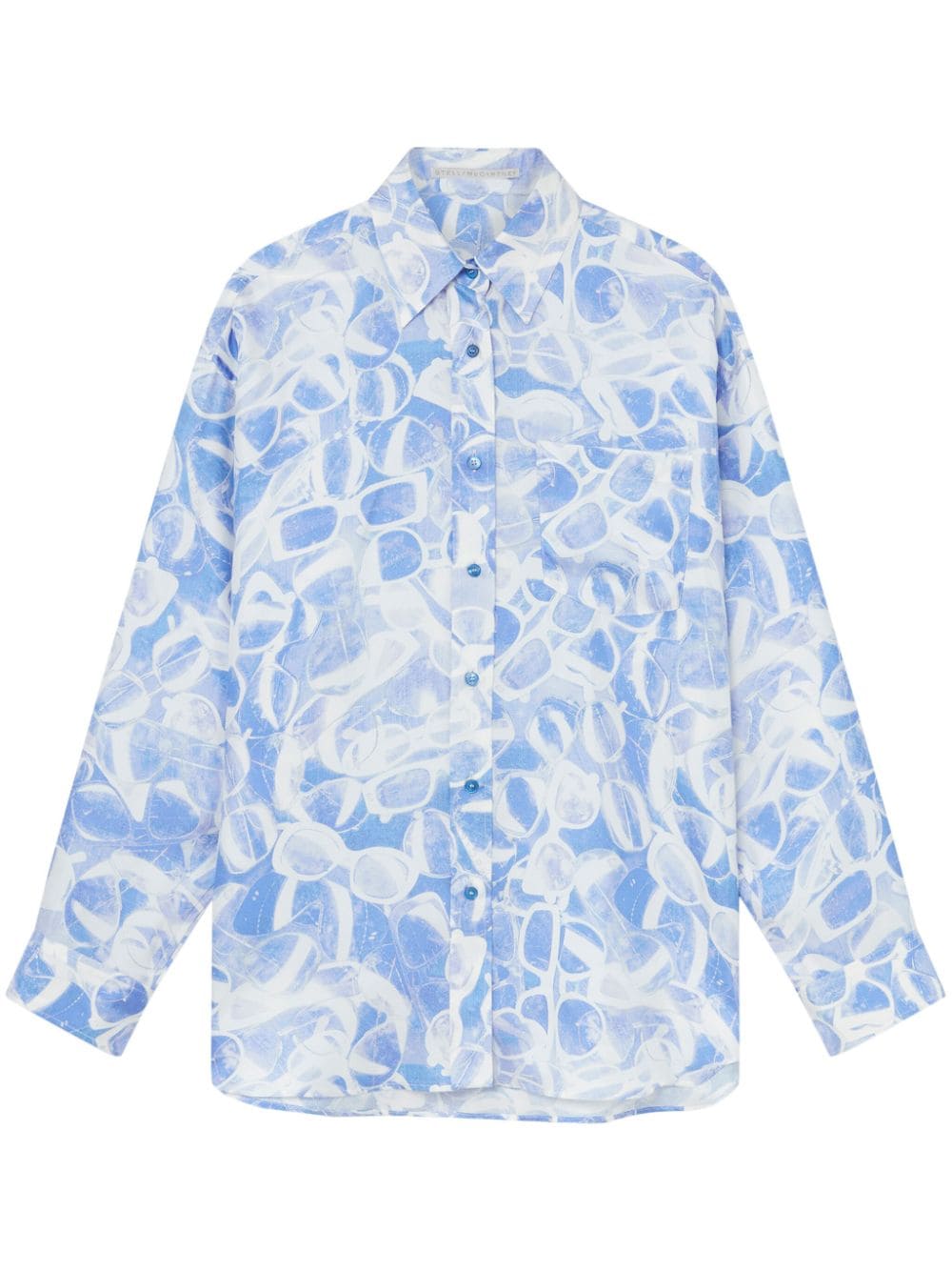 Stella McCartney sunglasses-print shirt - Blue von Stella McCartney