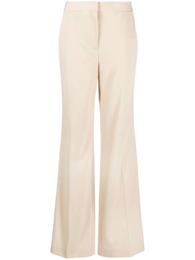 Stella McCartney tailored flared stretch-wool trousers - Neutrals von Stella McCartney