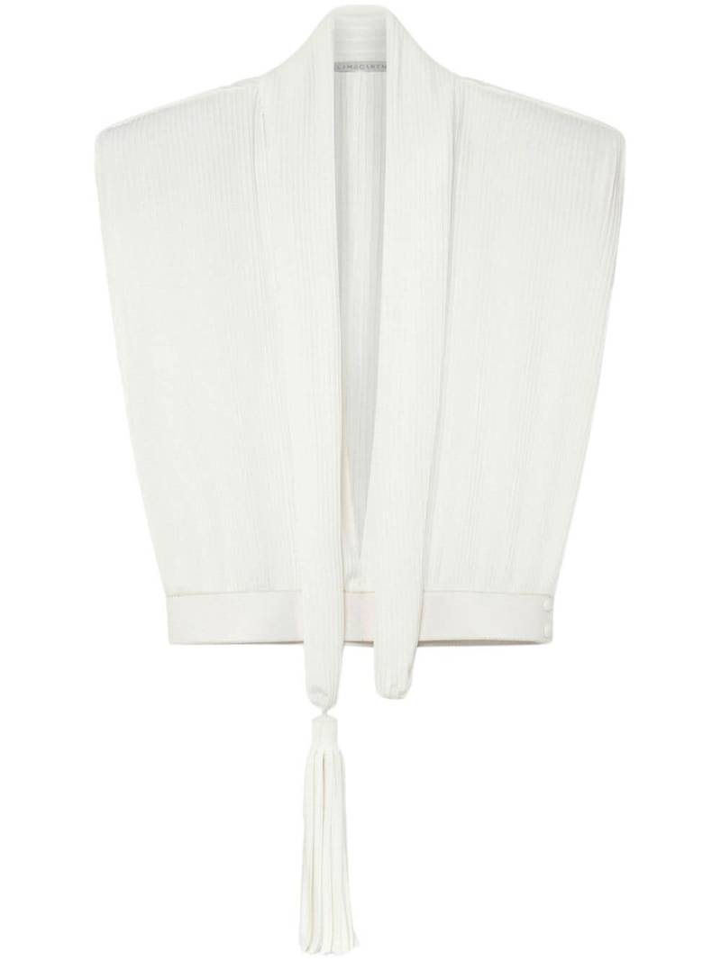 Stella McCartney tassel-front loose blouse - White von Stella McCartney