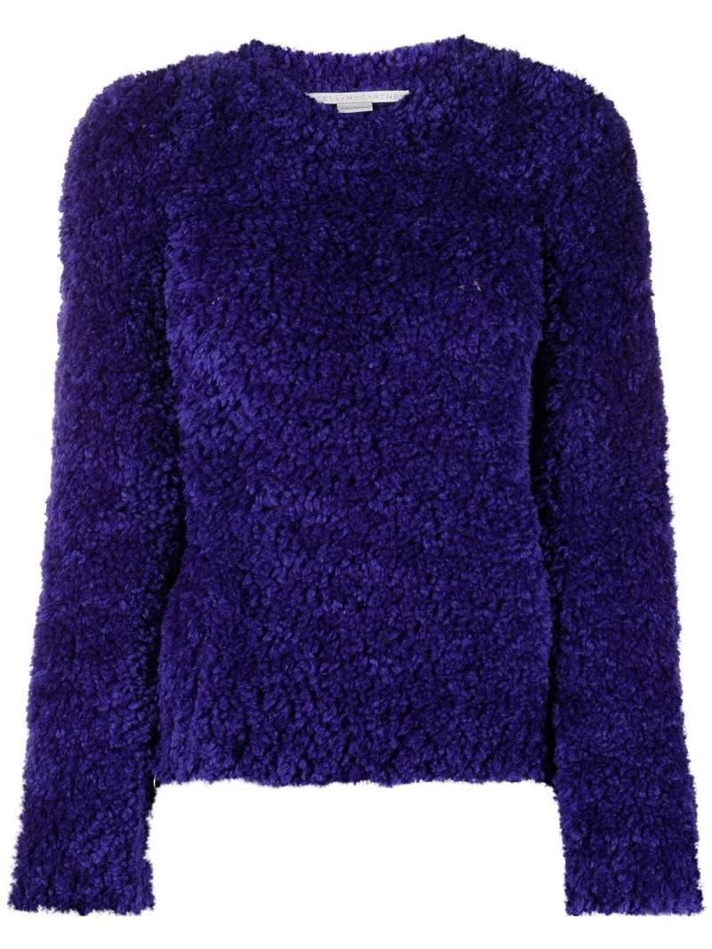 Stella McCartney textured cropped jumper - Purple von Stella McCartney