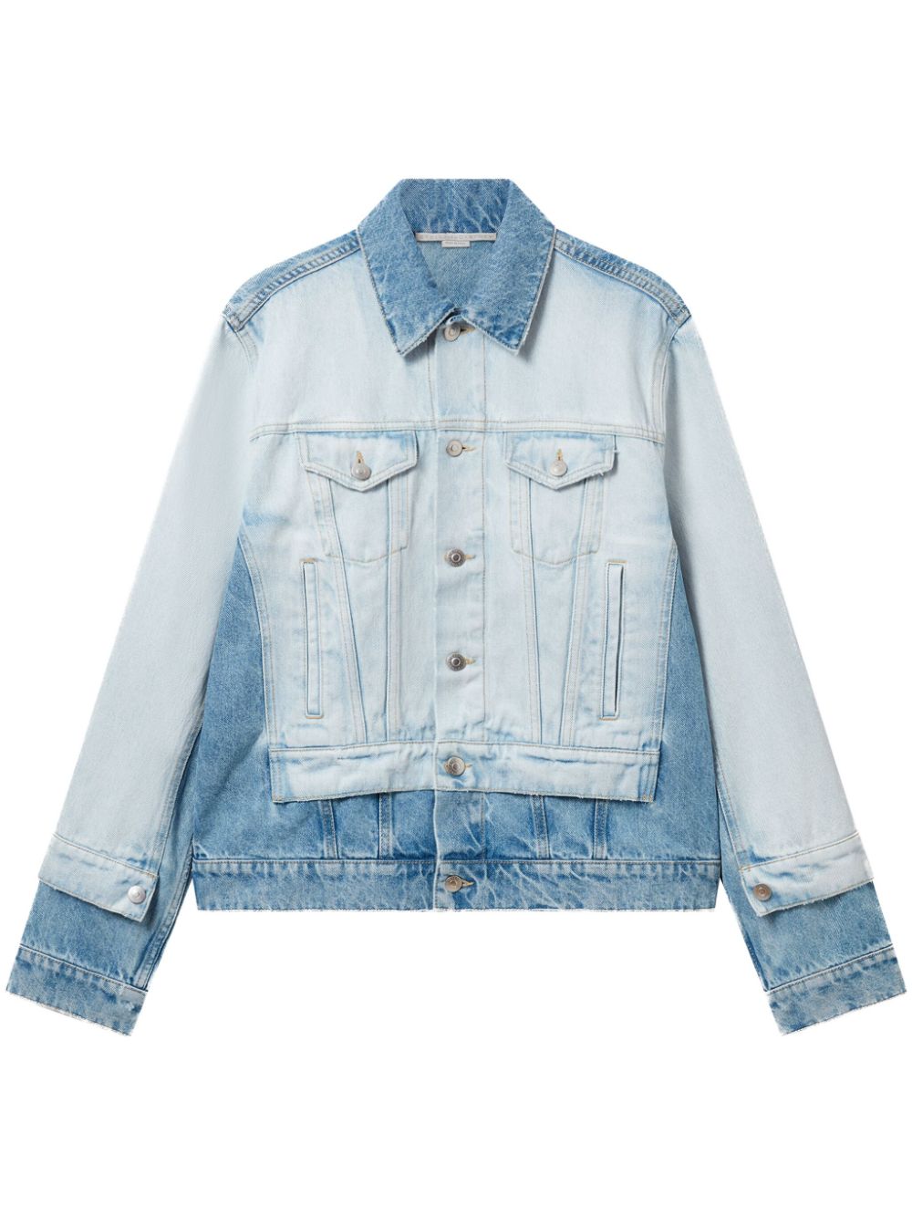 Stella McCartney two-tone denim jacket - Blue von Stella McCartney