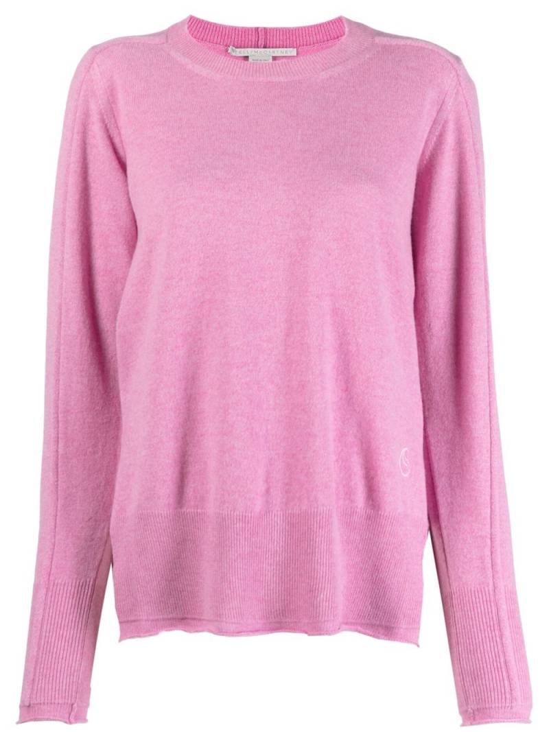 Stella McCartney waterfall-hem fine-knit jumper - Pink von Stella McCartney