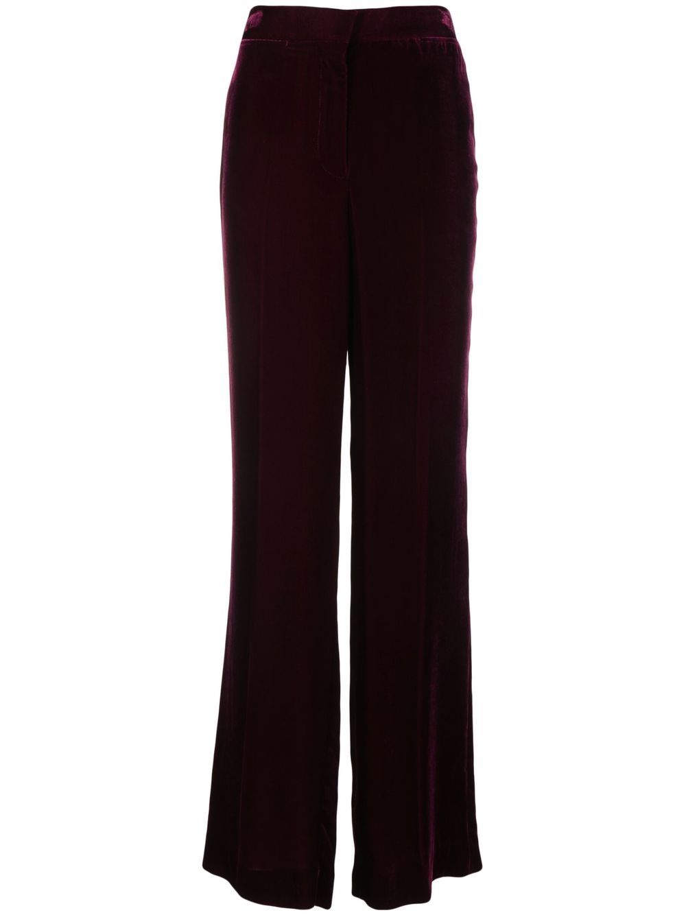 Stella McCartney wide-leg velvet trousers - Purple von Stella McCartney