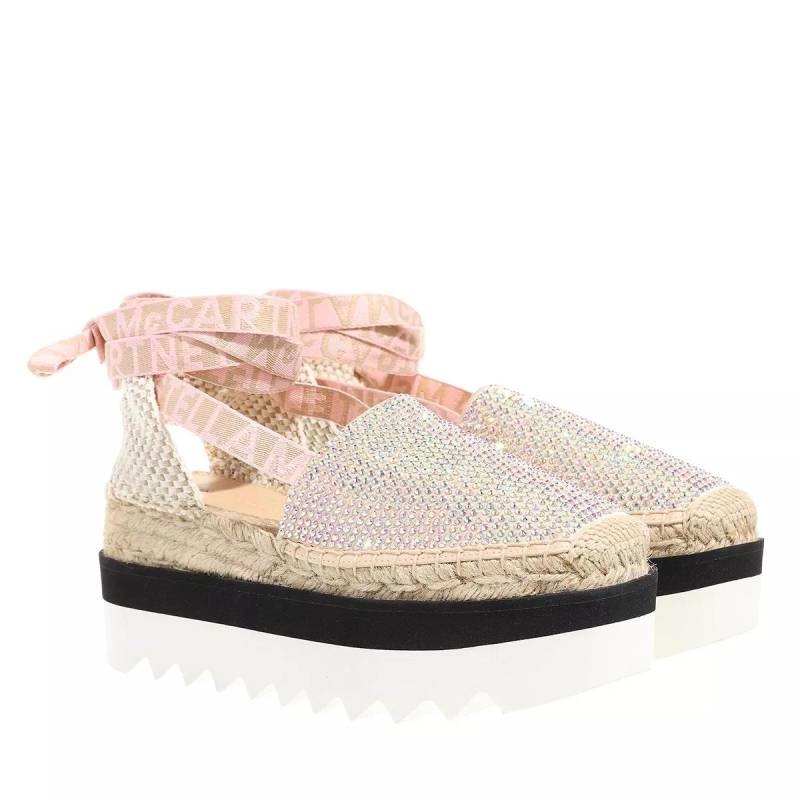 Stella McCartney Espadrilles - Gaia Embellished Ankle Strap Platform Espadrilles - Gr. 39 (EU) - in Beige - für Damen von Stella Mccartney