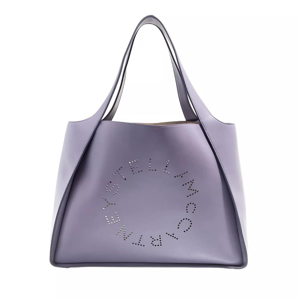 Stella McCartney Handtasche - Logo Tote Bag Leather - Gr. unisize - in Violett - für Damen von Stella Mccartney