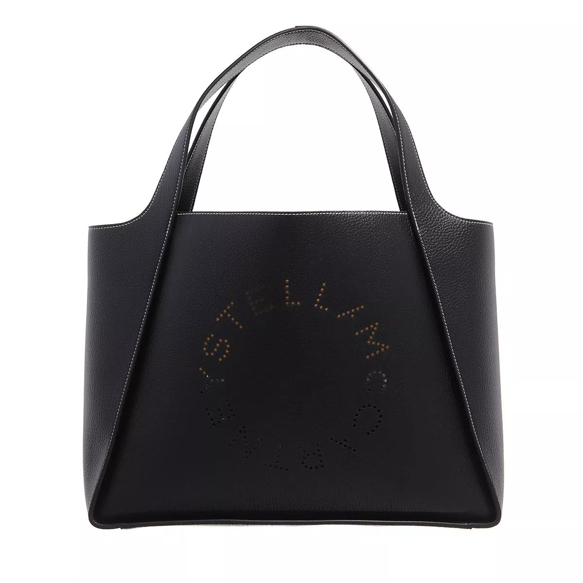 Stella McCartney Henkeltasche - Stella Logo Tote - Gr. unisize - in Schwarz - für Damen von Stella Mccartney